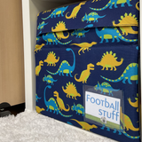  Scubl transparent storage box dinosaur print fitting inside IKEA Kallax unit